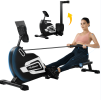 Magnetic rowing machine