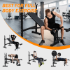 Olympic weight bench folding squat bench bench bench aerobic training abdomen muscle arm back chest shoulder legs muscle Home / office fitness adults