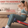 Multiple strength training bench folding reclining chair strength lift hip hips thigh abs back leg press thrust aerobic training