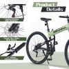 29" Folding Mountain Bike ,Suspension Fork,Aluminium Alloy Frame 21Speed Mountain Bike